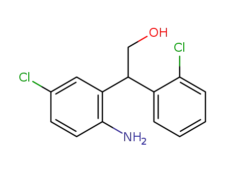 Molecular Structure of 165952-46-5 (2-(2-amino-5-chlorophenyl)-2-(2-chlorophenyl)ethanol)