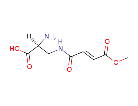Molecular Structure of 96920-07-9 (N(3)-(4-methoxyfumaroyl)-2,3-diaminopropionic acid)