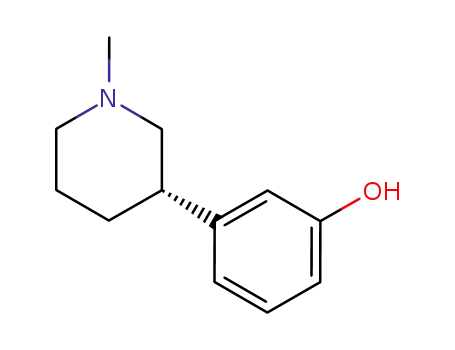 Molecular Structure of 89874-71-5 (Phenol, 3-[(3S)-1-methyl-3-piperidinyl]-)