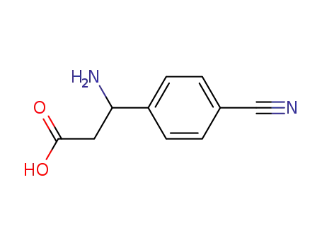 Molecular Structure of 80971-95-5 (3-AMINO-3-(4-CYANOPHENYL)PROPANOIC ACID)