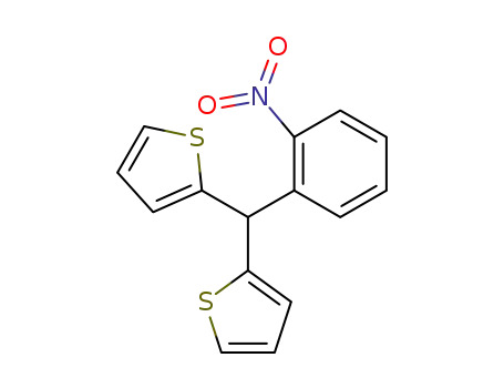 Molecular Structure of 71972-83-3 (o-nitrophenyldi(2-thienyl)methane)