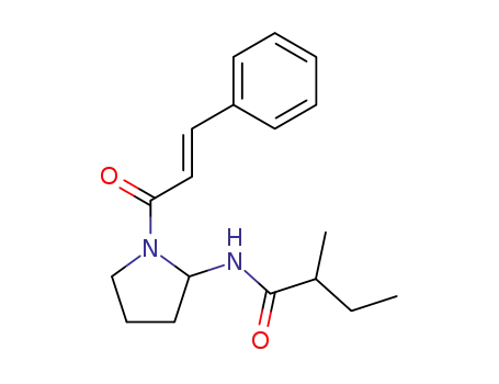 Butanamide, 2-methyl-N-((2R)-1-((2E)-1-oxo-3-phenyl-2-propenyl)-2-pyrrolidinyl)-, (2S)-