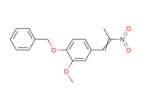 Molecular Structure of 321125-48-8 (1-(4-BENZYLOXY-3-METHOXYPHENYL)-2-NITROPROPENE)