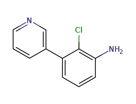 Molecular Structure of 264617-06-3 (2-chloro-3-(3-pyridyl)aniline)