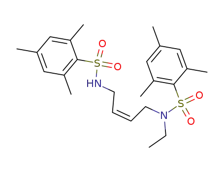 Molecular Structure of 304862-42-8 (N<sup>1</sup>,N<sup>4</sup>-bis(mesitylenesulfonyl)-N<sup>4</sup>-ethyl-1,4-diamino-2-butene)