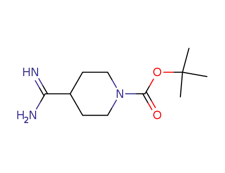 Molecular Structure of 885270-23-5 (tert-Butyl 4-amidinopiperidine-1-carboxylate)