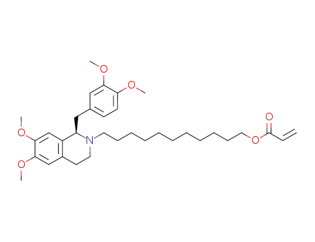 Acrylic acid 11-[(R)-1-(3,4-dimethoxy-benzyl)-6,7-dimethoxy-3,4-dihydro-1H-isoquinolin-2-yl]-undecyl ester