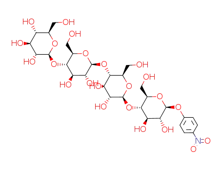 Molecular Structure of 129411-62-7 (P-NITROPHENYL B-D-CELLOTETRAOSIDE)