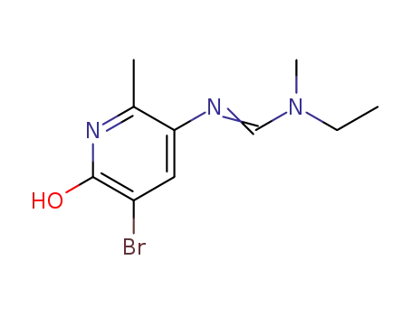 Molecular Structure of 1056233-21-6 (N’-(5-bromo-6-hydroxy-2-methyl-3-pyridyl)-N-ethyl-N-methyl-formamidine)