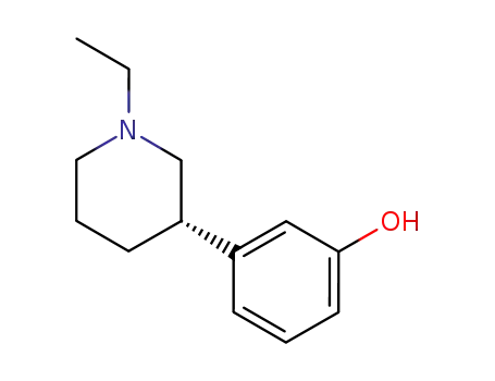 Molecular Structure of 89874-73-7 (Phenol, 3-[(3S)-1-ethyl-3-piperidinyl]-)