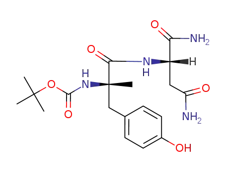 Molecular Structure of 675106-63-5 (Boc-(α-Me)Tyr-Asn-NH2)