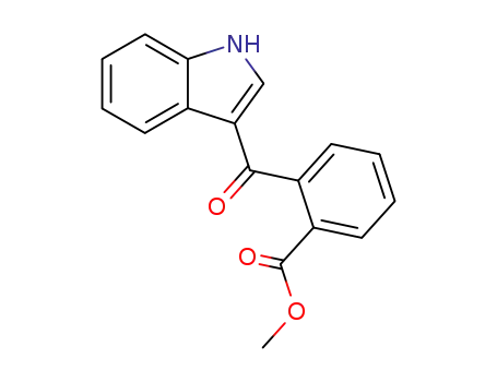 Molecular Structure of 6243-59-0 (Benzoic acid, 2-(1H-indol-3-ylcarbonyl)-, methyl ester)