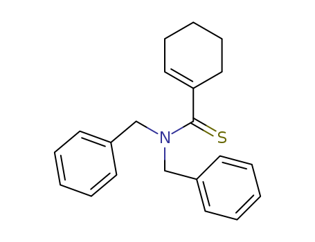 Molecular Structure of 132118-19-5 (1-Cyclohexene-1-carbothioamide, N,N-bis(phenylmethyl)-)