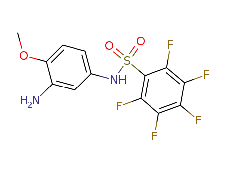 Benzenesulfonamide,
N-(3-amino-4-methoxyphenyl)-2,3,4,5,6-pentafluoro-