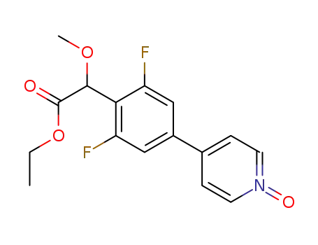 Benzeneacetic acid, 2,6-difluoro-a-methoxy-4-(1-oxido-4-pyridinyl)-,
ethyl ester