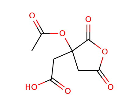 Molecular Structure of 58032-65-8 (CITRIC ACID ANHYDRIDE ACETATE)