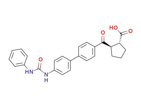 A 922500;(1R,2R)-2-[[4'-[[PhenylaMino)carbonyl]aMino][1,1'-biphenyl]-4-yl]carbonyl]cyclopentanecarboxylicacid