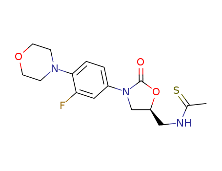 Ethanethioamide,N-[[(5S)-3-[3-fluoro-4-(4-morpholinyl)phenyl]-2-oxo-5-oxazolidinyl]methyl]-