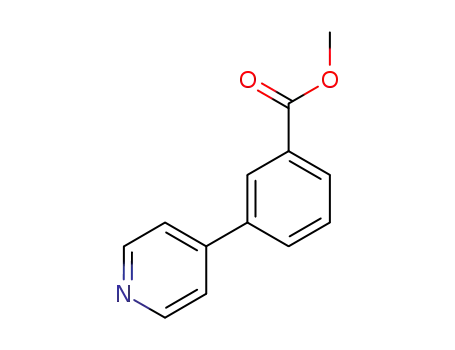Molecular Structure of 126179-78-0 (methyl3-(pyridin-4-yl)benzoate)