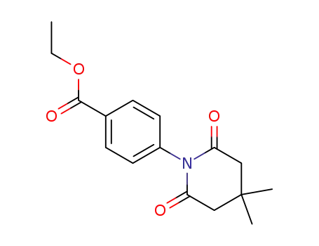 Molecular Structure of 279692-23-8 (Ethyl 4-(4,4-dimethyl-2,6-dioxopiperidin-1-yl)benzoate)