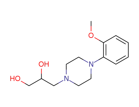 Molecular Structure of 117067-06-8 (3-<4-(2-Methoxyphenyl)piperazinyl>-1,2-propandiol)