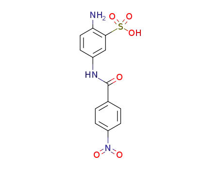 Molecular Structure of 6470-53-7 (2-amino-5-(p-nitrobenzamido)benzenesulphonic acid)