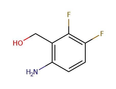 Molecular Structure of 144298-16-8 (Benzenemethanol, 6-amino-2,3-difluoro- (9CI))
