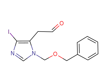 Molecular Structure of 949492-70-0 (2-(1-(benzyloxymethyl)-4-iodo-1H-imidazol-5-yl)acetaldehyde)