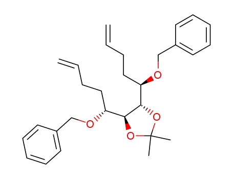 1,3-Dioxolane,
2,2-dimethyl-4,5-bis[(1R)-1-(phenylmethoxy)-4-pentenyl]-, (4S,5S)-