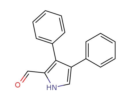 Molecular Structure of 105508-07-4 (1H-Pyrrole-2-carboxaldehyde, 3,4-diphenyl-)