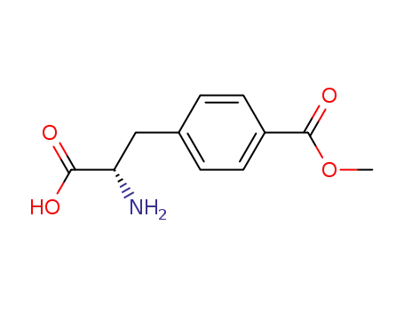 Molecular Structure of 151872-17-2 (Phenylalanine, 4-(methoxycarbonyl)- (9CI))