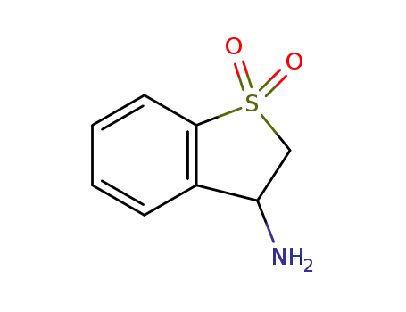 Molecular Structure of 83863-51-8 (2,3-dihydrobenzo[b]thiophen-3-amine 1,1-dioxide)