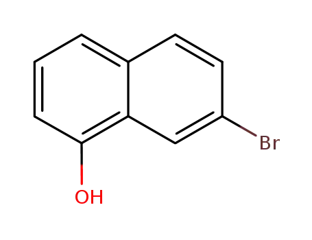 Molecular Structure of 91270-69-8 (7-Bromo-1-hydroxynaphthalene)
