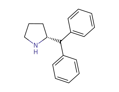 Molecular Structure of 22348-31-8 ((R)-(+)-2-(DIPHENYLMETHYL)PYRROLIDINE)