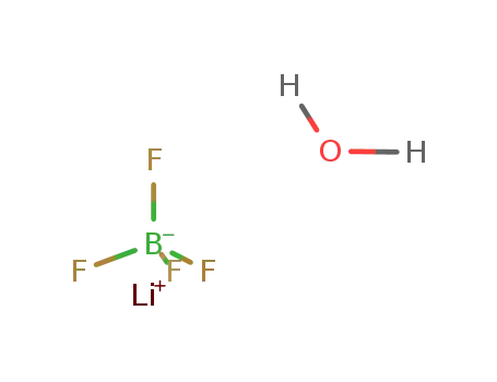 Molecular Structure of 39963-03-6 (borate(1-), tetrafluoro-, lithium, hydrate (1:1:1))