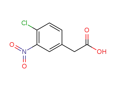 Molecular Structure of 37777-68-7 (4-CHLORO-3-NITROPHENYLACETIC ACID)