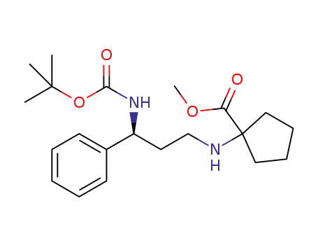 methyl 1-({(3S)-3-[(tert-butoxycarbonyl)amino]-3-phenylpropyl}amino)cyclopentanecarboxylate