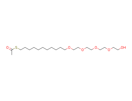 Ethanethioic acid, S-(23-hydroxy-12,15,18,21-tetraoxatricos-1-yl) ester