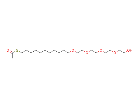 Molecular Structure of 130727-51-4 (Ethanethioic acid, S-(23-hydroxy-12,15,18,21-tetraoxatricos-1-yl) ester)