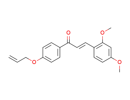 Molecular Structure of 151135-03-4 (2-Propen-1-one, 3-(2,4-dimethoxyphenyl)-1-[4-(2-propenyloxy)phenyl]-,
(2E)-)