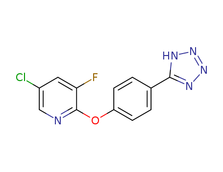 2-(4-(2H-tetrazol-5-yl)phenoxy)-5-chloro-3-fluoropyridine