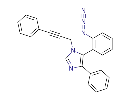 1H-Imidazole, 5-(2-azidophenyl)-4-phenyl-1-(3-phenyl-2-propynyl)-