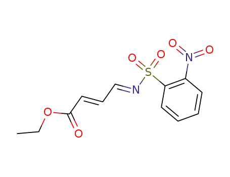 2-Butenoic acid, 4-[[(2-nitrophenyl)sulfonyl]imino]-, ethyl ester, (2E,4E)-