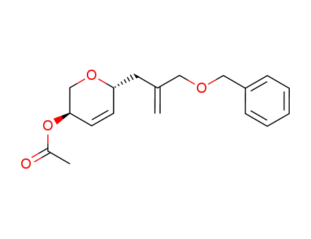 Acetic acid (3R,6R)-6-(2-benzyloxymethyl-allyl)-3,6-dihydro-2H-pyran-3-yl ester