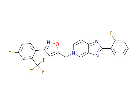 2-(2-fluorophenyl)-5-[[3-[4-fluoro-2-(trifluoromethyl)phenyl]-5-isoxazolyl]methyl]-5H-Imidazo[4,5-c]pyridine