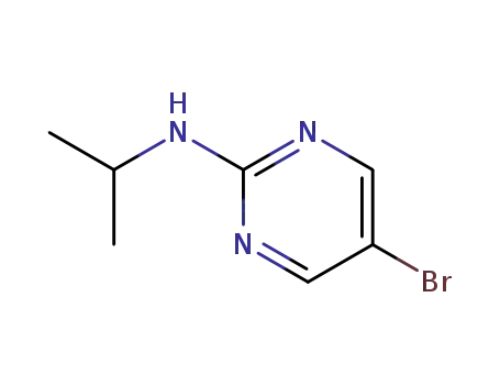 Molecular Structure of 77476-95-0 (5-Bromo-2-(isopropylamino)pyrimidine)