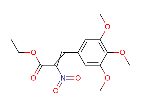 Molecular Structure of 61924-57-0 (2-Propenoic acid, 2-nitro-3-(3,4,5-trimethoxyphenyl)-, ethyl ester)