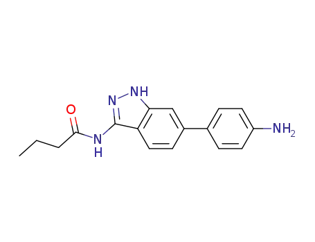Butanamide, N-[6-(4-aminophenyl)-1H-indazol-3-yl]-