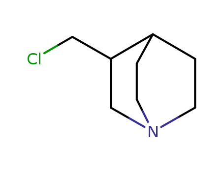 Molecular Structure of 64099-45-2 (1-Azabicyclo[2.2.2]octane, 3-(chloromethyl)-)