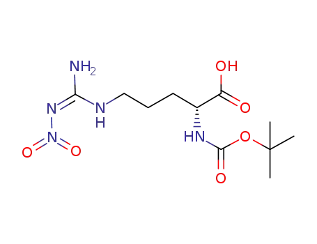 Molecular Structure of 50913-12-7 (BOC-D-ARG(NO2)-OH)